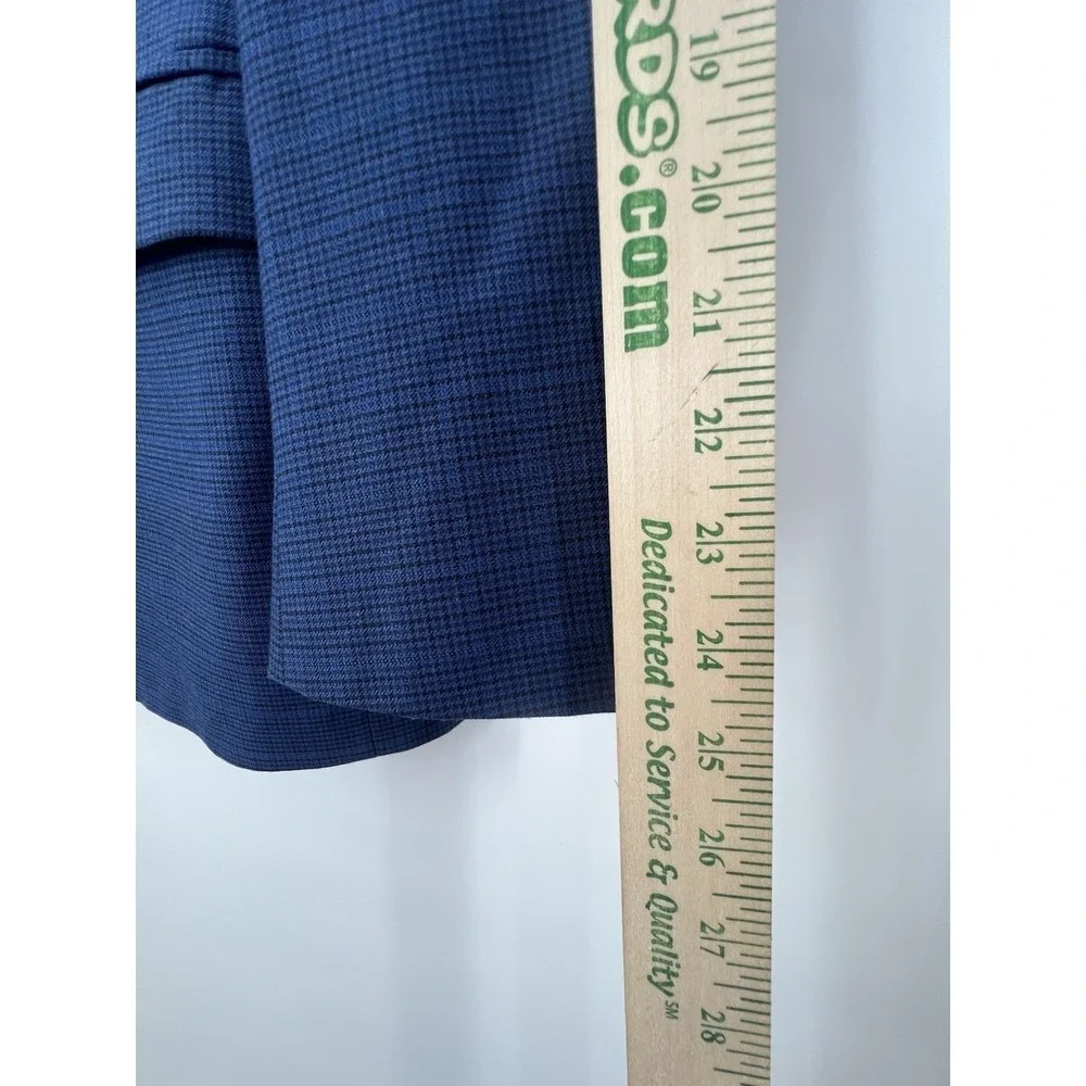 Lauren Ralph Lauren Sport Coat Mens 42R Blue Plaid Two Button Formal Career